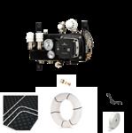 Vloerverwarming cv ketel noppenplaat set - 13/24 m2