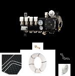 Vloerverwarming cv ketel noppenplaat set - 37/48 m2