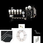 Vloerverwarming cv ketel noppenplaat set - 49/60 m2