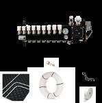 Vloerverwarming cv ketel noppenplaat set - 97/108 m2