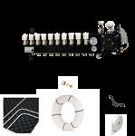 Vloerverwarming cv ketel noppenplaat set - 109/120 m2