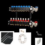 Vloerverwarming warmtepomp noppenplaat set - 64/72 m2
