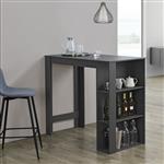 Bartafel Danderyd met 3 planken 120x60x105,5 cm donkergrijs