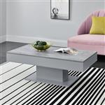 Salontafel Lünen met opbergruimte 110x60x40 cm beton grijs