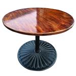 Occasion - Stamtafel rond 100 cm - €100,- excl btw p/s