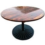 Occasion - Stamtafel rond 117 cm - €150,- excl btw p/s
