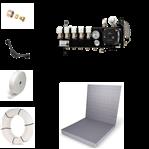 Vloerverwarming cv ketel tackerplaat set - 49/60 m2