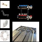 Vloerverwarming warmtepomp droogbouw set - 37/45 m2