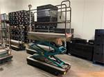 Berg electro buisrailwagen met hydraulische schaar spoor 55 cm