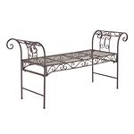 Tuinbank Cossila vintage metaal 147x46x70 cm bruin