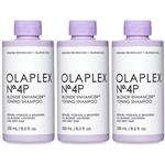 Olaplex Triple Pack  No. 4P bond maintenance Shampoo Zilver, 3 x 250ml