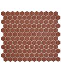 Mozaiek Tegel Hexagon 26x30 cm Mat Terra Cotta (Doosinhoud 0,78 m2)