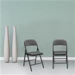Bureaustoel klapstoel opvouwbaar 80x46x50 cm set van 6 grijs