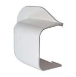 Witte muurkap 90 mm