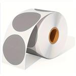 600 Labels GROTE ROL GROTE Ronde Thermische Stickerlabels Direct Thermisch Label Blanco 5 cm Grijs/r
