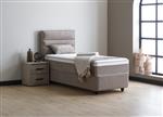 Maya 1-persoons opbergbed - Taupe - Beds Supply