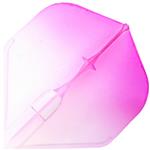 L Style Two Tone Flights L1 Clear Pink