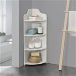 Hoekkast Bjurholm met 4 vakken kolomkast 90x28x28 cm wit