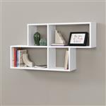 Wandplank Bryne met 4 vakken 100x19,5x53 cm wit