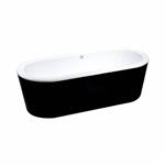 Vrijstaand Ligbad Black & White 178X80X55Cm