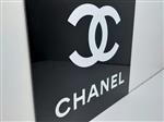 Reclamebord (1) - Chanel reclamebord achterzijde/wit - Aluminium