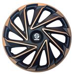 4-Delige Sparco Wieldoppenset Varese 14-inch goud/zwart