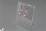 ROZENKWARTS-SHELLPEARLS oorhanger sterling zilver