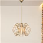 [lux.pro] Hanglamp Bournemouth E27 bronskleurig antiek