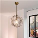 [lux.pro] Hanglamp Hove E27 bronskleurig antiek
