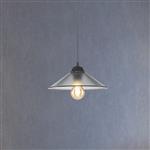 [lux.pro] Hanglamp Hereford E27 zwart en grijs