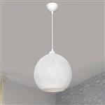 [lux.pro] Hanglamp Lisburn E27 wit
