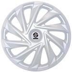 4-Delige Sparco Wieldoppenset Varese 14-inch zilver