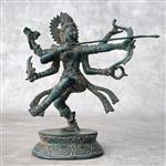 sculptuur, NO RESERVE PRICE - Dancing Shiva Sculpture - 28 cm - Brons