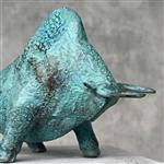 sculptuur, NO RESERVE PRICE - Sculpture of a Striking American Bison - Link to video of this sculptu