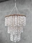 NO RESERVE PRICE - SL08 - Stunning Handmade Shell Chandelier / Hanging lamp - Kroonluchter (1) - Sch