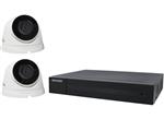 2xHikvision IP-Camera HWI-T221H + 1x4-poorts NVR  PoE Recorder HWN-4104MH-4P Harde Schijven: 6 TeraB