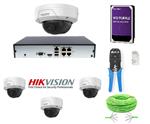 Beveiligingscamera set - camera recorder-kit 4  Megapixel minidome 1-4 camera Aantal Camera's: 4