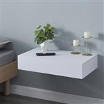 [en.casa] Wandplank Kärsämäki met lade 60x35x12 cm wit