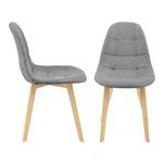 Eetkamerstoel Kopparberg 86x53x47 cm set van 2 lichtgrijs