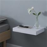 [en.casa] Wandplank Hyvinkää met lade 39,5x25x5 cm wit