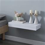 [en.casa] Wandplank Karkkila met lade 60x23,5x8 cm wit