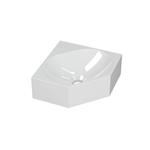 Hoekfontein INK Matrix Polystone Zonder Kraangat 27 x 27 x 10 cm Glans Wit 3404330