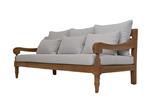 Bahama 3,5-zits sofa incl. kussens - 190x95x80 - Naturel/wit -  teak