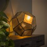 Tafellamp hexagon | Antiek koper finish