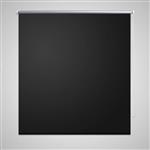 vidaXL Rolgordijn verduisterend 140 x 230 cm zwart