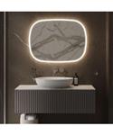 Spiegel Martens Design Paris 100x80 Cm Met Indirecte Verlichting Rondom En Spiegelverwarming