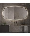 Spiegel Martens Design Lissabon 100x70 Cm Met Indirecte Verlichting En Spiegelverwarming Messing