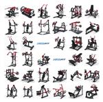 Gymfit Xtreme-line plate loaded series | Complete set | 34 apparaten |