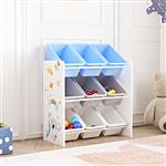 [en.casa] Kinderrek Muxía speelgoedkast 60x62x26,5 cm Koala motief