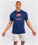 Venum Classic T-shirt Katoen Marineblauw Oranje